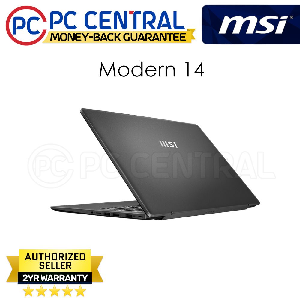 MSI Modern 14 F13MG-243PH | 14in FHD IPS | Intel Core i5 1334U | 16GB DDR4 | 512 GB SSD | Intel Xe Graphics | Win11 | PC Central