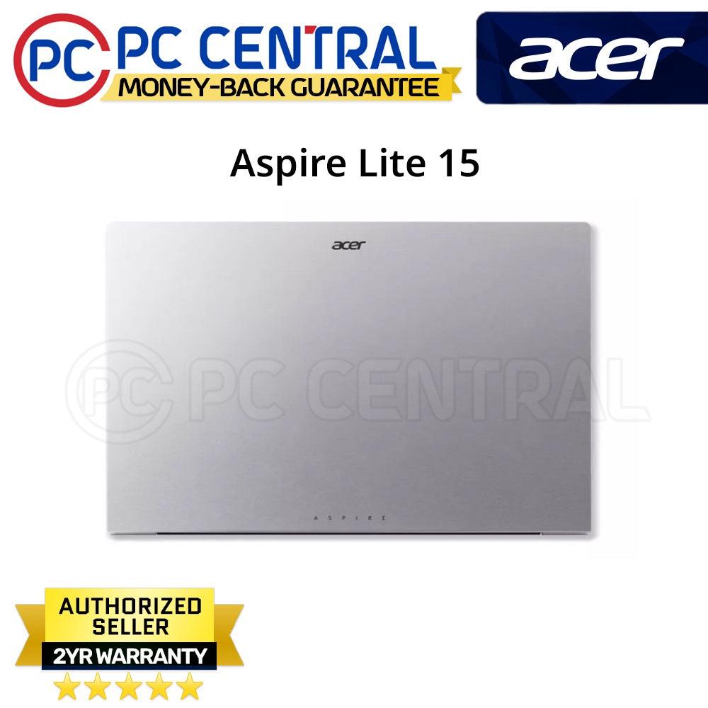 Acer Aspire Lite AL15-41P-R16X (Silver) 15.6inch FHD | AMD Ryzen 7 5700U | 8GB RAM | 512GB SSD | AMD Radeon Graphics | Windows 11 Home | PC Central