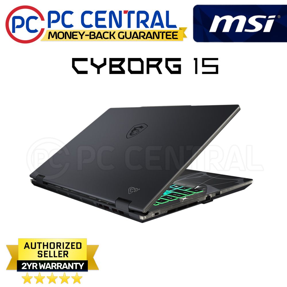 MSI CYBORG 15 B13WFKG-642PH | 15.6" | Intel Core i5 | 16GB RAM | 1TB SSD | RTX 5060 | WIN 11 HOME | PC CENTRAL