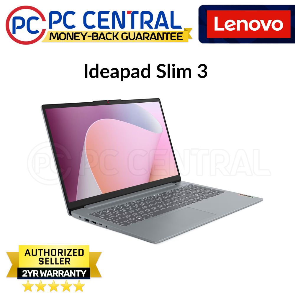 Lenovo IdeaPad sLIM 3 15AMN8 82XQ00T0PH | 15.6" | AMD Ryzen 5 7520U | 16GB DDR5 RAM | 512GB SSD | AMD Graphics | Win 11 Home | PC Central