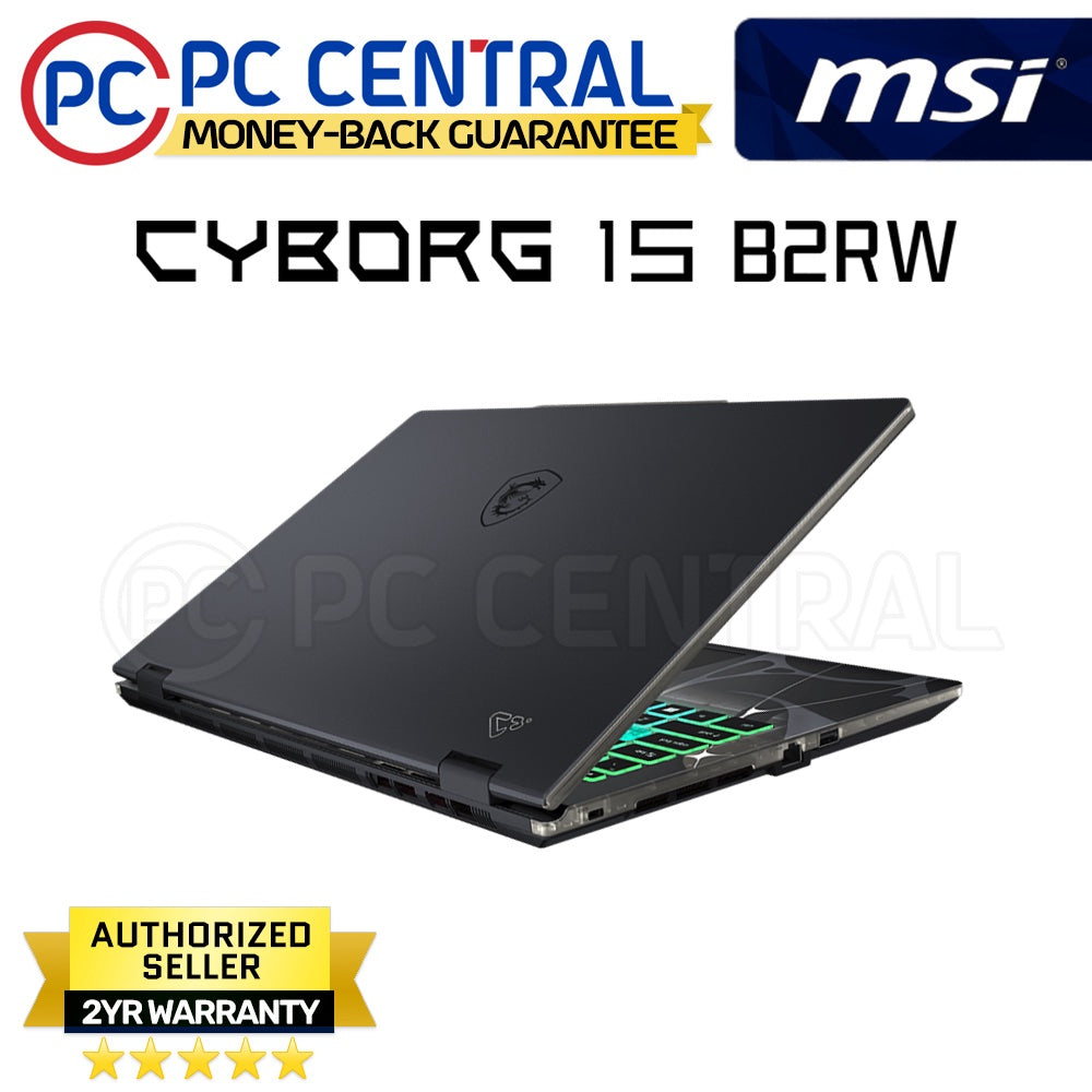 MSI GAMING CYBORG 15 B2RWEKG-249PH | 15.6in FHD 144Hz | Intel Core 5 210H | 16GB DDR5 | 512GB SSD | RTX 5050, 8GB | Win11 Home | PC CENTRAL
