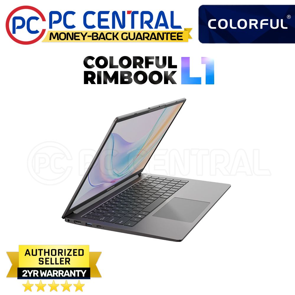 COLORFUL Rimbook L1 | 15.6" | Core i5-12450H | 16GB RAM | 512GB SSD | Intel UHD | WIN 11 Home | PC CENTRAL