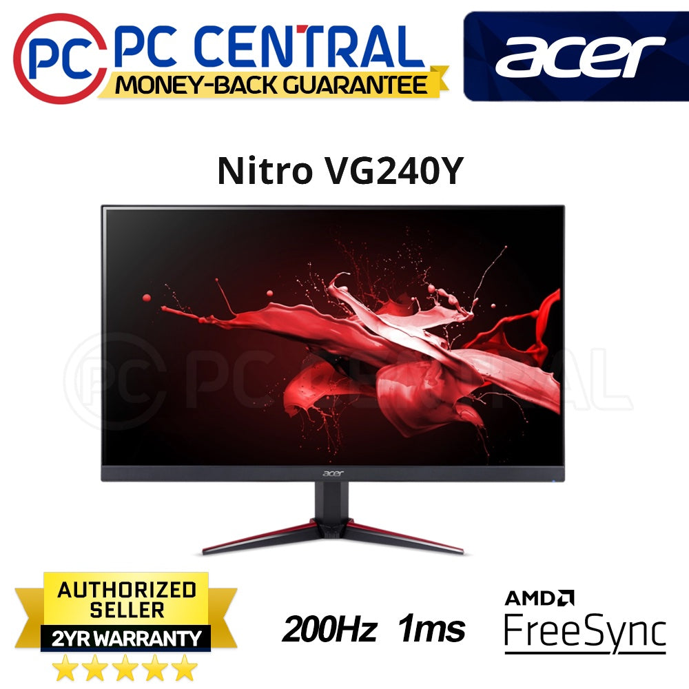 Acer Nitro VG0 VG240Y X1 24" IPS Full HD Gaming Monitor 200Hz I 99% sRGB (PC CENTRAL)