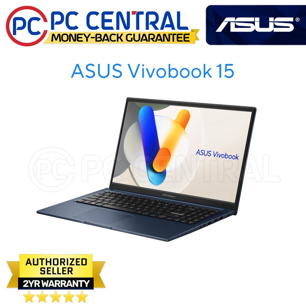 Asus VivoBook 15 X1504VA-NJ1622WSM | 15.6inch FHD LED | Intel Core i5-1334U | 8GB RAM 512GB SSD | Intel UHD | WIN11 HOME | PC CENTRAL