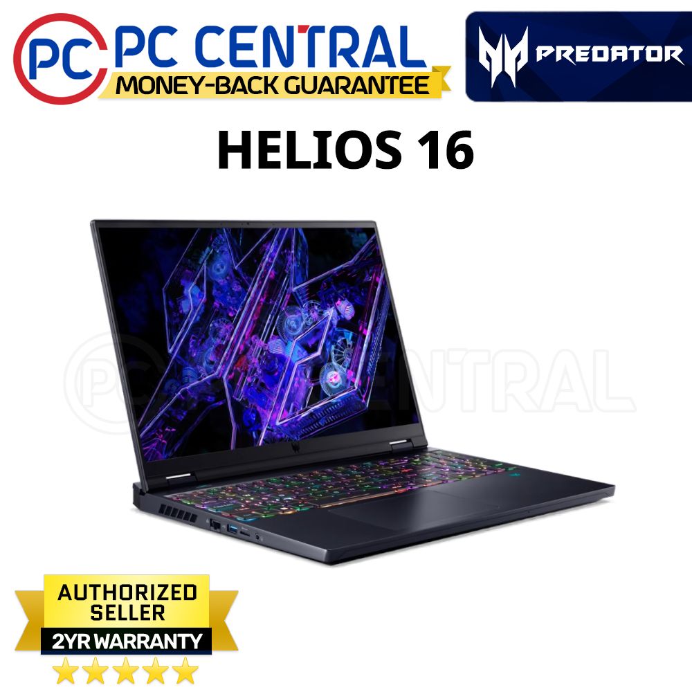 Acer Predator Helios 16 PH16-72-73KK | 16inch WQXGA 240Hz | Intel Core i7-14700HX | 16GB RAM | 512GB SSD | NVIDIA GF RTX 4070 | WIN11 HOME | PC CENTRAL