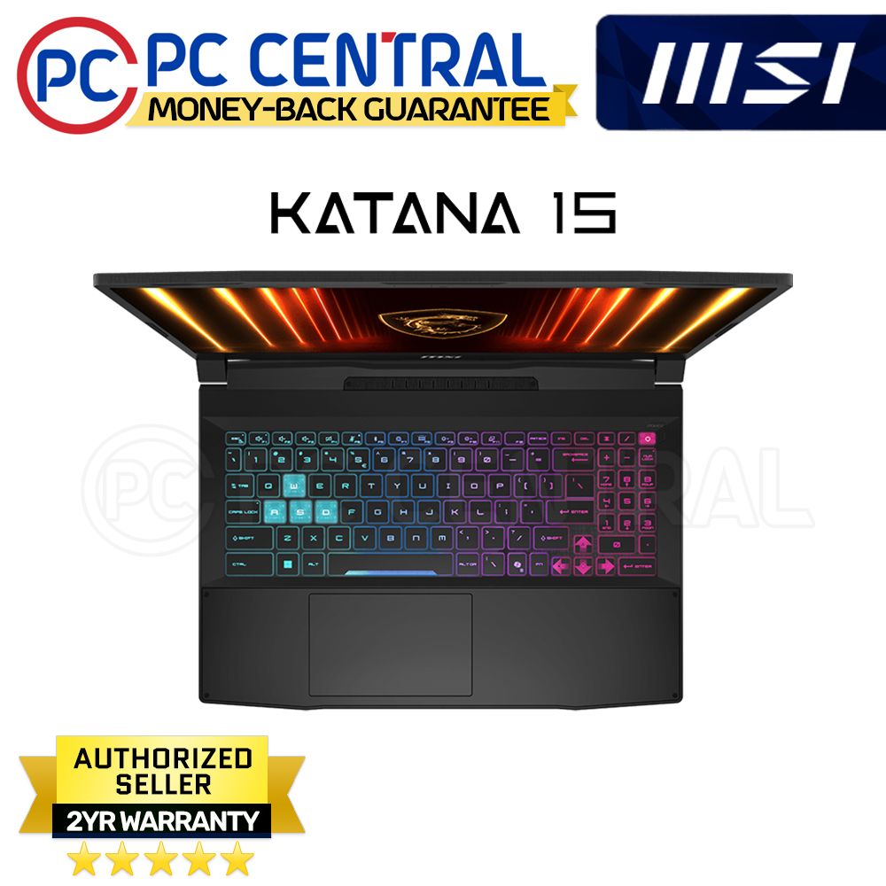 MSI KATANA 15 HX B14WGK- 251PH | 15.6"QHD 165Hz | Intel i7-14650HX | 16GB DDR5 RAM | 1TB SSD | RTX 5070 8GB | WIN 11 HOME | PC CENTRAL