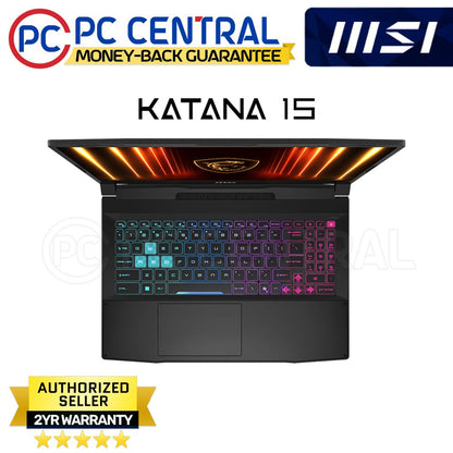 MSI KATANA 15 HX B14WGK- 251PH | 15.6"QHD 165Hz | Intel i7-14650HX | 16GB DDR5 RAM | 1TB SSD | RTX 5070 8GB | WIN 11 HOME | PC CENTRAL