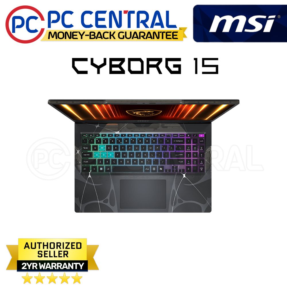 MSI CYBORG 15 B13WFKG-642PH | 15.6" | Intel Core i5 | 16GB RAM | 1TB SSD | RTX 5060 | WIN 11 HOME | PC CENTRAL