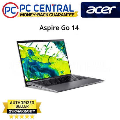 Acer Aspire Go 14 AI AG14-71M-58JD Steel Gray - 14in WUXGA IPS | Core Ultra 5 | 16GB RAM | 512GB SSD | Intel Graphics | WIN11 HOME