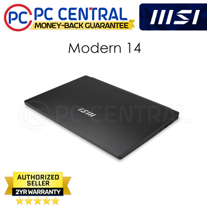 MSI Modern 14 C7M-287PH | 14" | AMD Ryzen 5 7430U | 16GB DDR4 RAM | 512GB SSD | AMD Radeon Graphics | WIN 11 HOME | PC CENTRAL