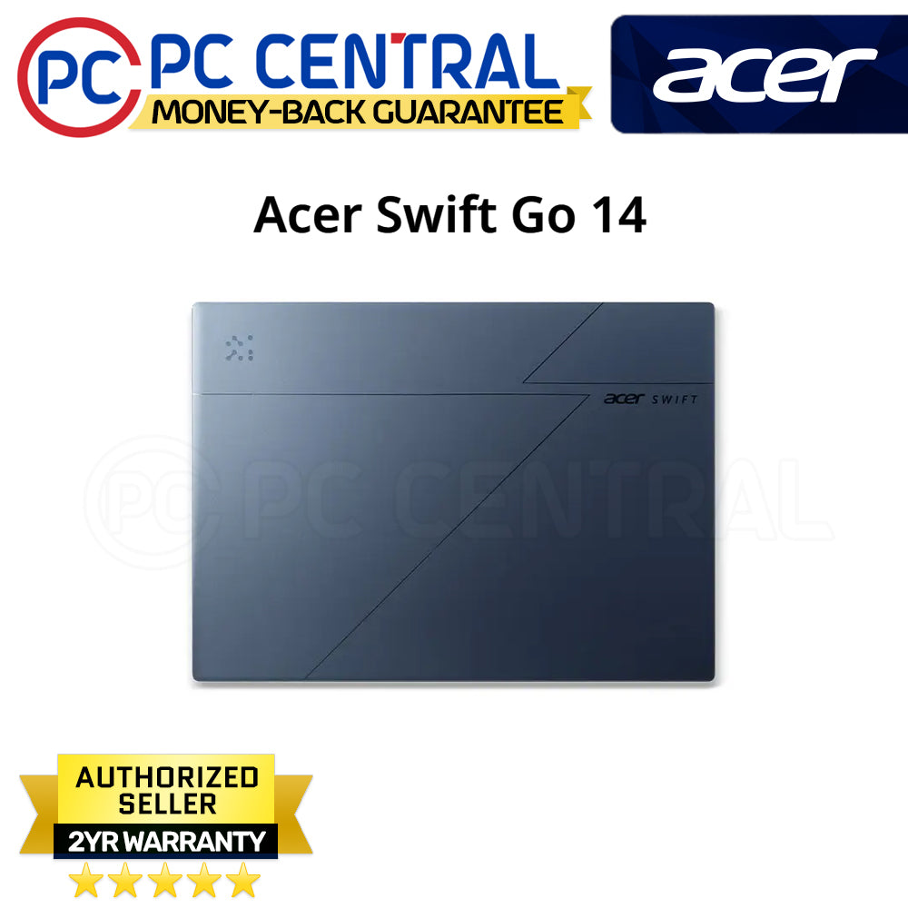Acer Swift Go SFG14-75-55MB | Steam Blue | Core Ultra 5 226V | 16GB RAM | 512GB SSD | 14in OLED | Intel Arc Graphics | Win11