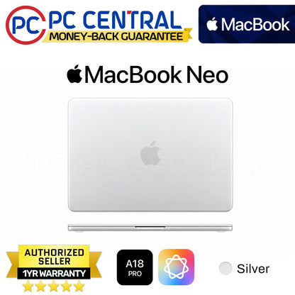 Apple MacBook Neo | Apple A18 Pro Chip | 13" Retina IPS Display | 8GB  Unified Memory |Touch ID | PC Central