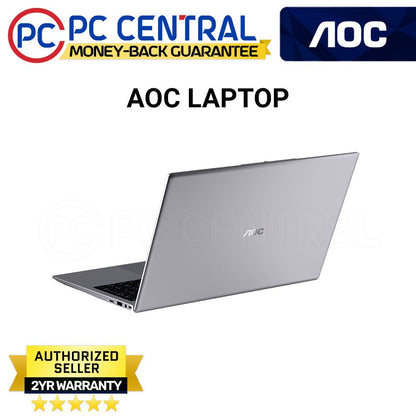 AOC N156P25-F2U1F/71 Laptop |15.6" 1920x1080 Display | Intel Core i3-1210U | Intel UHD Graphics | 256GB SSD | 8GB DDR5 RAM | Windows 11 Pro