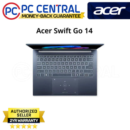 Acer Swift Go SFG14-75-55MB | Steam Blue | Core Ultra 5 226V | 16GB RAM | 512GB SSD | 14in OLED | Intel Arc Graphics | Win11