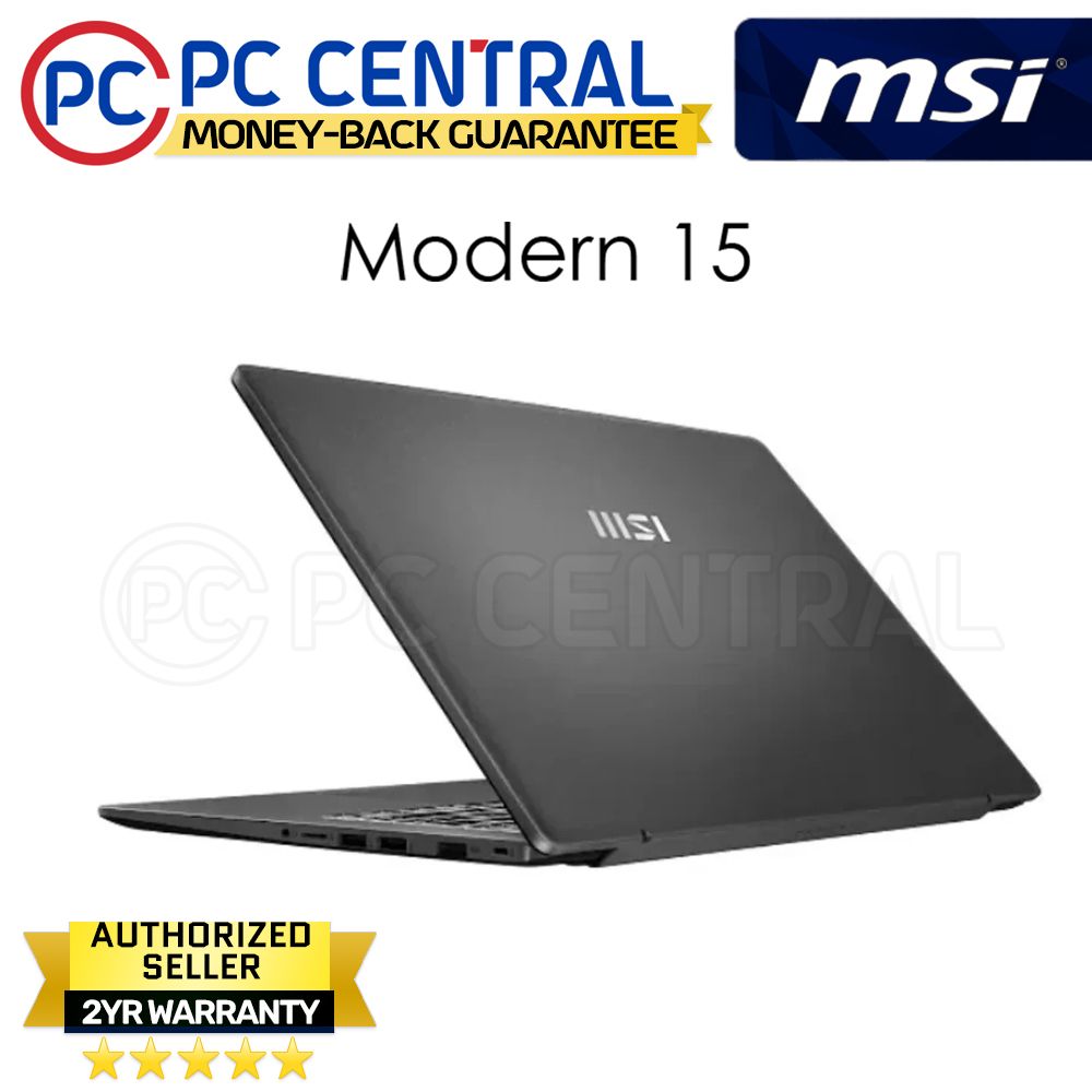 MSI Modern 15 F13MG-425PH | Intel i5-1334U | 16GB RAM | 512GB SSD | Iris Xe  | Win 11 | PC Central