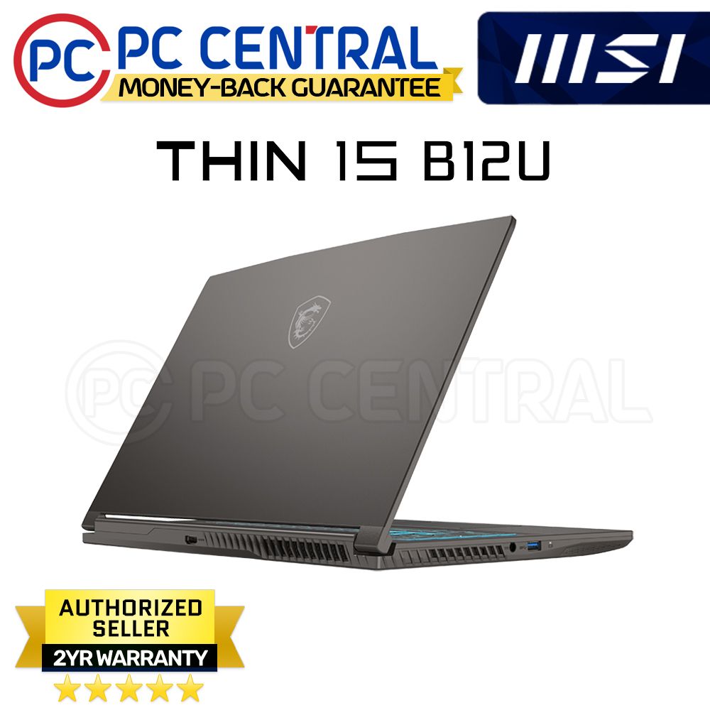 MSI GAMING Thin 15 B12UCX-1436PH | 15.6inch 144Hz | Alder Lake i7 12650H | 8GB DDR4 RAM | 512GB SSD | RTX 2050 4GB | WIN11 HOME | PC CENTRAL