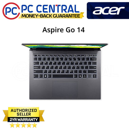 Acer Aspire Go 14 AI AG14-71M-58JD Steel Gray - 14in WUXGA IPS | Core Ultra 5 | 16GB RAM | 512GB SSD | Intel Graphics | WIN11 HOME