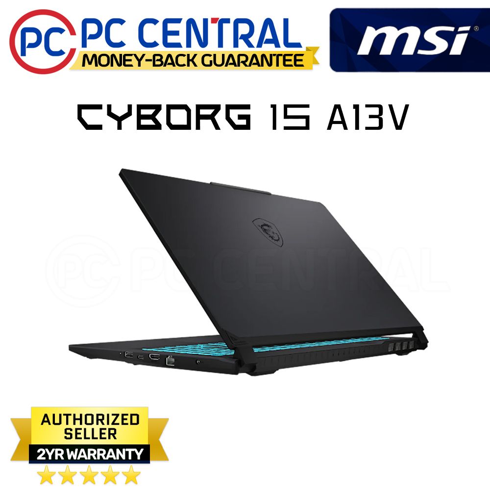 MSI Cyborg 15 A13VE-2446PHNN (Black) | 15.6" FHD (1920x1080) 144Hz IPS | Core i7-13620H | 16GB RAM | 512GB SSD | RTX 4050 | Windows 11 Home