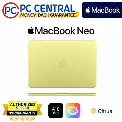 Apple MacBook Neo | Apple A18 Pro Chip | 13" Retina IPS Display | 8GB  Unified Memory |Touch ID | PC Central