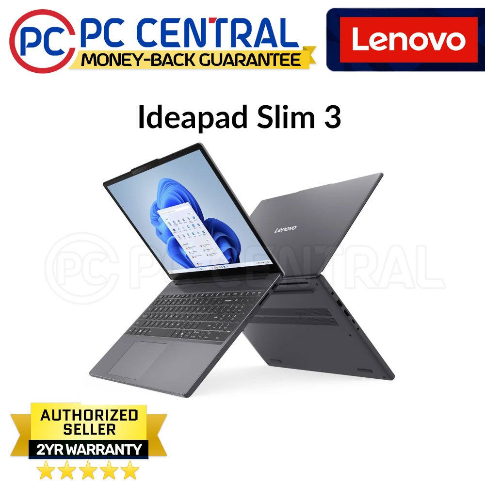 Lenovo Ideapad Slim 3 15IRH10  (83K100H5PH) | Intel Core i5-13420H | 15.6" 1920x1080 | 16GB DDR5 RAM | 512GB NVMe SSD | Win 11 (PC CENTRAL)