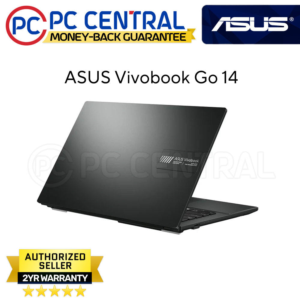 Asus Vivobook GO 14 E1404FA-NK611WSM | 14" FHD | Ryzen 5-7520U | 16GB LPDDR5 | 512GB SSD | WIN 11 HOME | PC CENTRAL