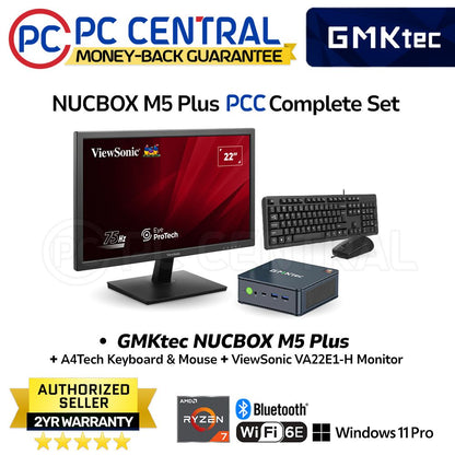 GMKTec Mini PC-NucBox M5 plus | AMD Ryzen 7 5825U | 16GB DDR4 RAM | 512GB SSD | WIN 11 PRO