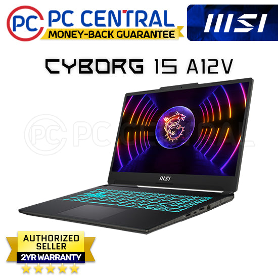 MSI Cyborg 15 (A13VF-1256PH) Gaming Laptop | Intel i5-13420H (8 cores) | 8GB DDR5 RAM | 512GB SSD | RTX 4060 8GB (PC CENTRAL)